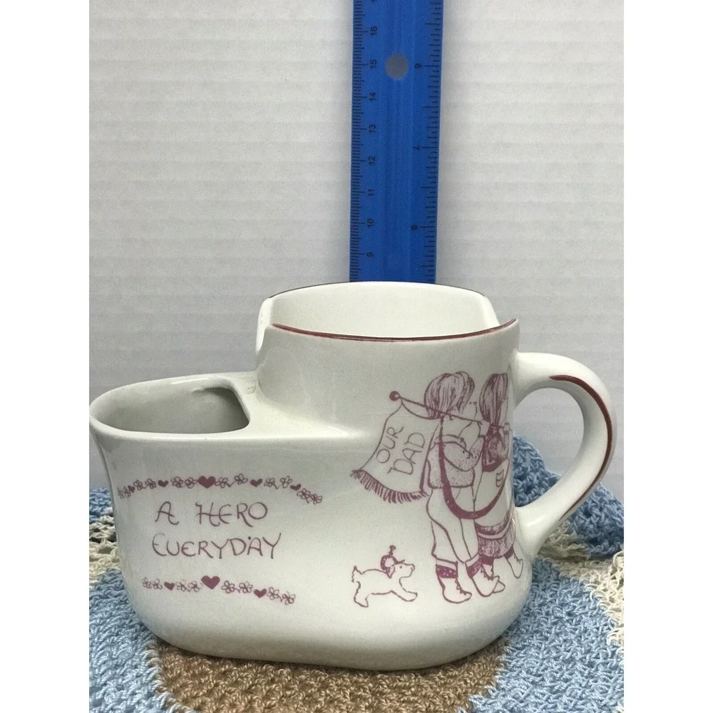 ROYAL CROWNFORD Ironstone Hero Everyday Mustache Razor Brush Cup‎ Holder England